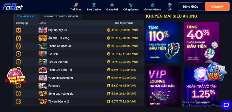 Các chương trình khuyến mãi và ưu đãi độc quyền của mbet app